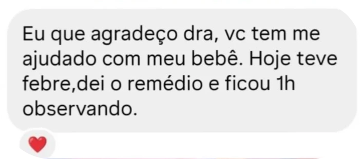 Depoimento real: mãe medicou e observou o bebê com febre em casa